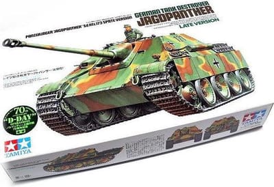 Tamiya Modelbouwpakket Militaire voertuigen - 35203 German SdKfz.173 Jagdpanther Late Vers. w/1 Figure Plastic - 1:35 - Modelbouw