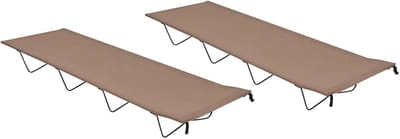 Opvouwbaar Campingbed - Inklapbaar Veldbed - Outdoor Ontspanning - Robuust Oxford Staal - 180x60cm - taupe