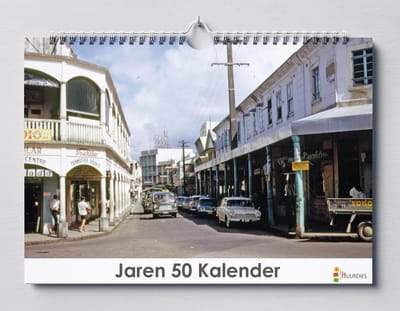 Jaren 50 verjaardagskalender 35x24cm | Wandkalender | Kalender