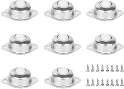 Store_8 - Ball Wheels - Zwenkwielen - 360 Graden Draaiend - Heavy Duty - Meubelwielen - Geschikt voor Vervoer - 8 Stuks