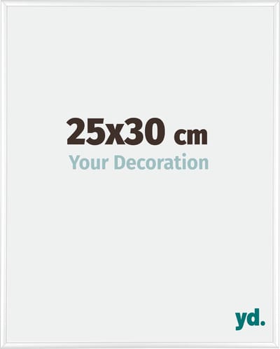 Your Decoration - Fotolijst 25x30 cm - Aluminium - Wit Hoogglans - Kent