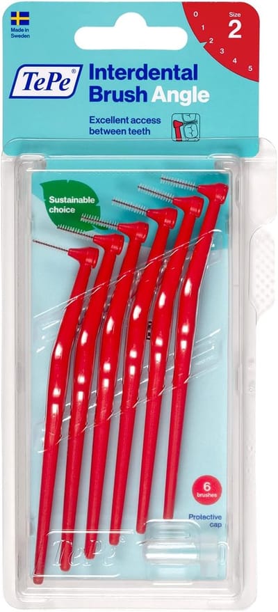 Interdentale hoekborstels voor effectieve mondhygiëne - 6 stuks