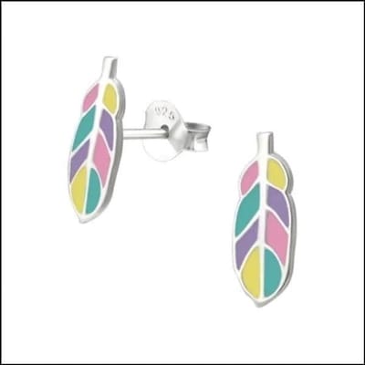 Aramat Jewels | Oorbellen | Zilveren Veertjes Oorbellen | Zilver-10x4mm | |10mm | Zilver | Kinderen, Volwassenen | Verkleurd niet