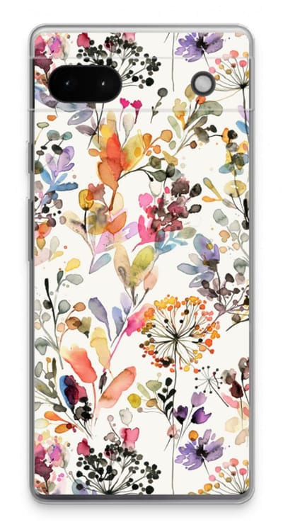Case Company® - Hoesje geschikt voor Google Pixel 6a hoesje - Wilde grassen - Soft Cover Telefoonhoesje - Bescherming aan alle Kanten en Schermrand