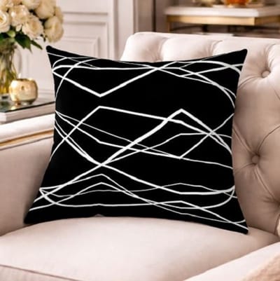 Black & White Living Collection Kussenhoes - 45 x 45 cm