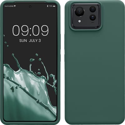 kwmobile telefoonhoesje geschikt voor ASUS Zenfone 11 Ultra - Hoesje met siliconen coating - Smartphone case in dennengroen