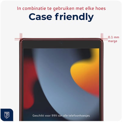 2-Pack Rosso Screenprotector Geschikt voor Apple iPad 10.2 2019/2020/2021 | 9H Tempered Glass | Beschermglas | Glasplaatje | Case Friendly | Met Installatietray | Eenvoudige montage