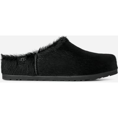 UGG® Otzo Calf Hair Clog in Black, Size 3, Leather/Wool