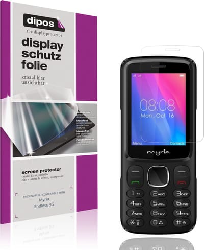 dipos – 4x Beschermfolie geschikt voor Myria Endless 3G | Krasbestendige & heldere Screenprotector Ultra-Thin