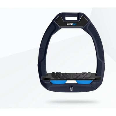 Veiligheidssteigers voor paardrijden Inklapbaar Ultra Grip Aluminium/Zwart/Blauw Flex-On Safe-On