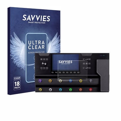 Savvies - Screenprotector voor Line 6 Helix Stadium XL - Folie Beschermfolie transparant 18 Stuks