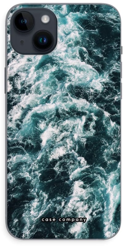 Case Company® - Hoesje geschikt voor iPhone 14 Plus hoesje - Zee golf - Soft Cover Telefoonhoesje - Bescherming aan alle Kanten en Schermrand