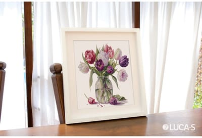 Luca-S Bouquet of Tulips borduren (pakket) B7029