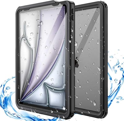 Waterdichte Hoes Geschikt voor iPad Pro 11 (2024/2025) | Full Protect Cover IP68 | Shockproof | Beschermhoes 360 Graden | Extra beschermend | Kindvriendelijk | Stofdicht | Zwart