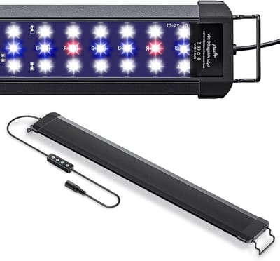 14W Aquariumverlichting voor 45 tot 60 cm Aquarium met Volledig Spectrum, Dag- en Nachtmodus, Timer en Verstelbare Helderheid