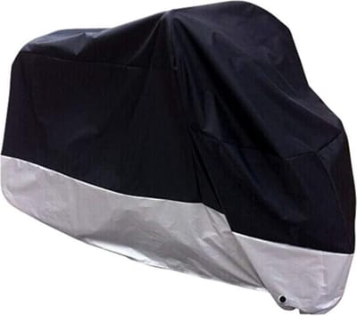 Motorhoes - Waterafstotend - 245x105x125 cm - Zwart/Zilver - Motorhoes Waterdicht - Motorhoes Waterdicht Buiten