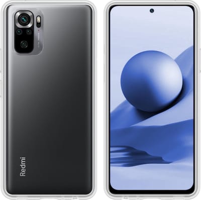 Hoesje Geschikt voor Xiaomi Redmi Note 10S - Sterk & Shockproof - Hoes Cover - Siliconen Case - Transparant