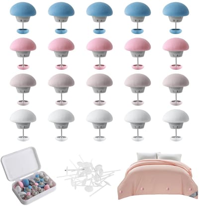 Dailygoods - 20 Stuks Dekbedovertrekset met Dekclips - Bevestigingsclips voor Beddengoed
