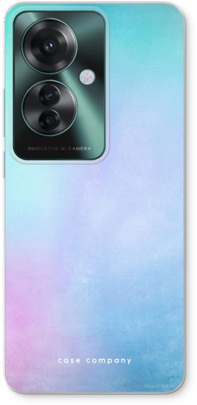 Case Company® - Hoesje geschikt voor Oppo Reno 11 F hoesje - Mist pastel - Soft Cover Telefoonhoesje - Bescherming aan alle Kanten en Schermrand
