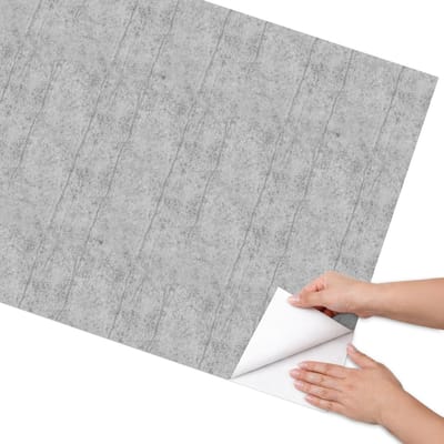 Coloray Meubel Wrap Folie - Grijs Meubelfolie - 75x150 cm - Meubelfolie Zelfklevend Grijze textuur - Wrapfolie Keuken - Industrieel / Loft Meubelfolie - Decoratiefolie - Tafeldecoratie - Texturen