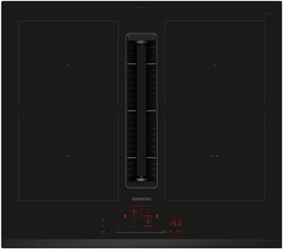 vacuüm inductie kookplaat 59cm 4 branders 7400w zwart - siemens - ED631HQ26E