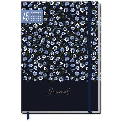 Dailygoods- Notitieboek A5 - Gestippeld - Duurzaam - 156 pagina's - Elastiek - Agenda - Dagboek