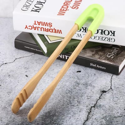 Houten BBQ Klem Buffet Voedseltang Brood Steak Keuken Klem Serveergereedschap Type 2
