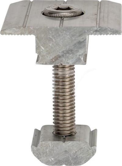 Middenklem voor zonnepanelen - 40mm - RVS