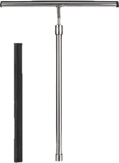 Raamwisser - Glaswisser Trekker - Gladde Oppervlakken Reinigen - Telescopische Steel - 60cm Uitgeschoven - Zilver