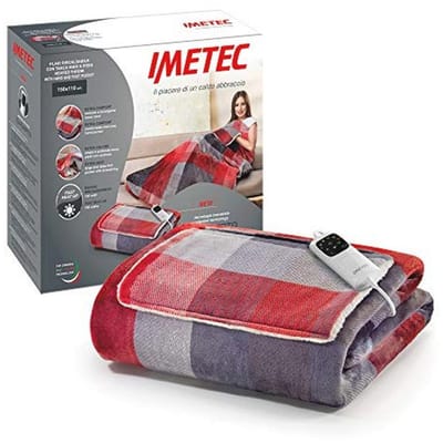 Verwarmbare Plaid 150 x 110 cm - Fluweelachtig en Zijdeachtig - 6 Temperatuurinstellingen - Machinewasbaar