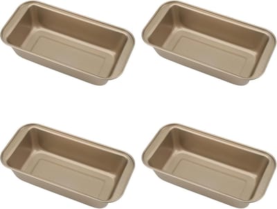 Rechthoekige Broodbakvorm - Goud - 25 x 12,5 x 6,5 cm - Koolstofstaal met Antiaanbaklaag - Voor Bakliefhebbers