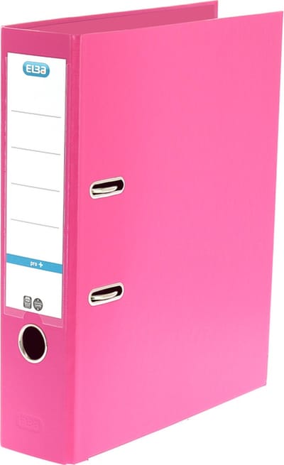 10x Ordner A4 80 mm breed PP Elba Smart Roze