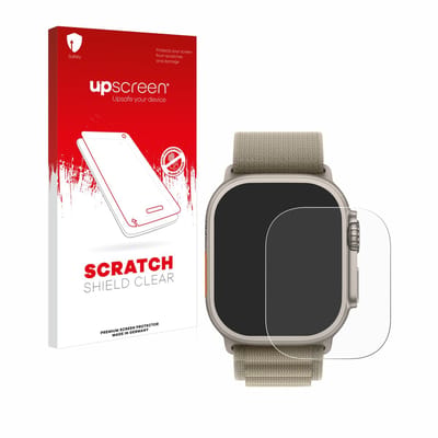 upscreen - Screenprotector voor Apple Watch Ultra 2 (49 mm) - Folie Beschermfolie transparant
