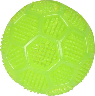 Flamingo Hondenspeelgoed Krico Dental Squeaky Bal - Groen - 7 cm