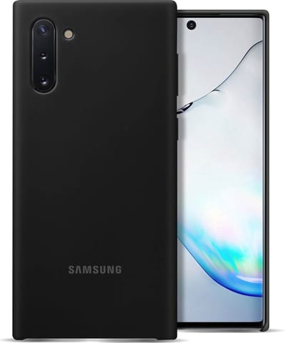 Origineel Samsung Galaxy Note 10 Hoesje Silicone Cover Zwart (LET OP: niet voor de Note 10+)