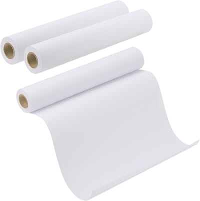 3 Stuks 30cm x 15m Tekenpapier Rol, 70g Wit Kunst Schetspapier voor Schilderen en Tekenen