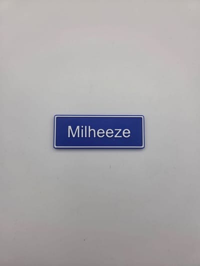 Koelkast Magneet plaatsnaam 8 X 3 CM Milheeze