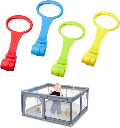 4 Stuks Verstelbare Handringen voor Kinderen - Loopondersteuning en Oefeningen voor Baby's en Peuters in Bed en Reisbedden