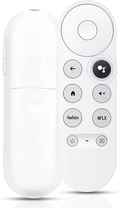 Universele afstandsbediening voor Google TV Streamer met Bluetooth en Spraakfunctie