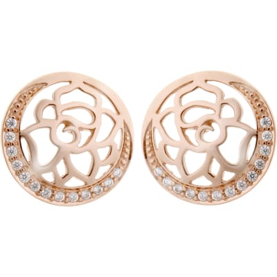Orphelia 'Blair' Dames 925 Sterling Zilveren Stud Oorbellen - Roze ZO-7089/1