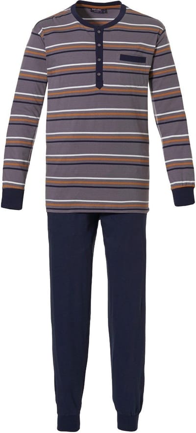 Gestreepte heren pyjama katoen