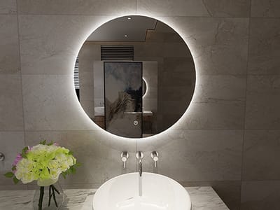 Klea Miro Condensvrije Rond Spiegel Met Indirecte LED Verlichting En Touch Schakelaar 60cm