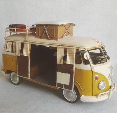 Volkswagen bus van blik met licentie VW t1 camper 25 cm