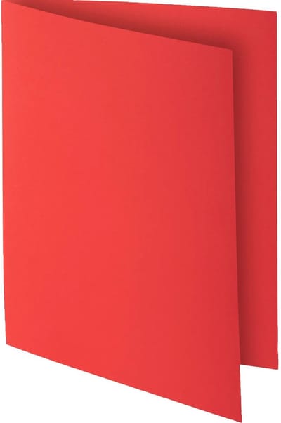 Exacompta 10x ROCK''S 80 Pak van 30 inlegmappen - 22x31cm voor A12 - Rood - 807012E