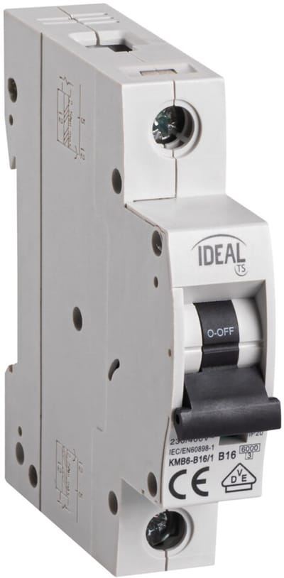 Ideal - Elektrische Schakelaar - KMB6 Serie - 1P B10 - Overstroombeveiliging
