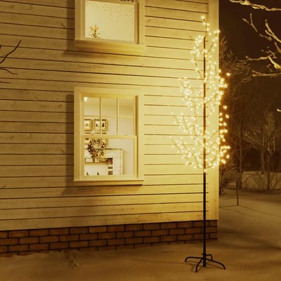 vidaXL - Boom - kersenbloesem - 368 - LED's - warmwit - 300 - cm