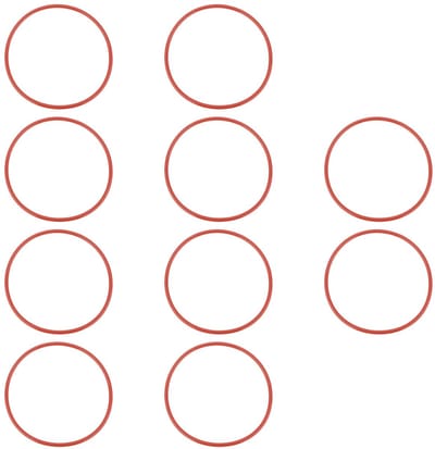 Dailygoods- O-Ring Set van 10 - Siliconen Afdichtingen - 97 x 4 mm - Lekpreventie - Flexibel - Scheurbestendig - Afdichtring