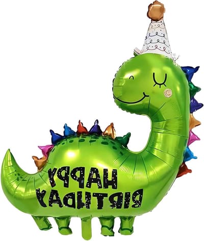 Dailygoods- Dino Ballon XXL - Dinosaurus Folieballon - Verjaardagsdecoratie - Jungle Thema - Kleuterschoolactiviteiten - Hoogwaardige Aluminiumfolie - Verjaardagsballon