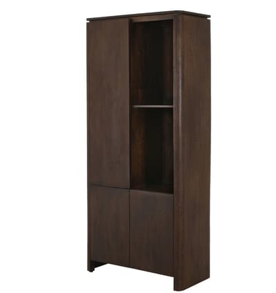 StarFurn Vakkenkast Dallas Bruin Mangohout 200x90cm