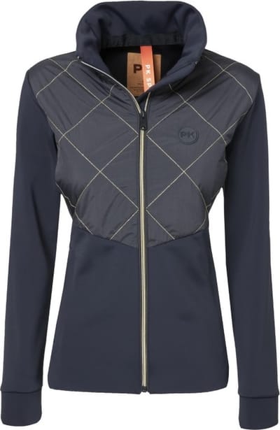 Softshell Jacket - Neros - Dubbele Hoge Kraag - Ritszakken - Donkerblauw/Grijs - Charcoal - S/36